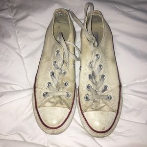 white low top converse